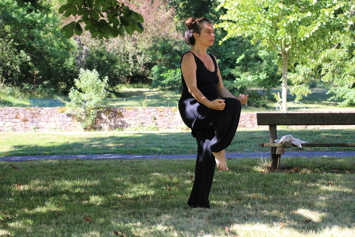 Morning light joint warm-up session with gentle stretches